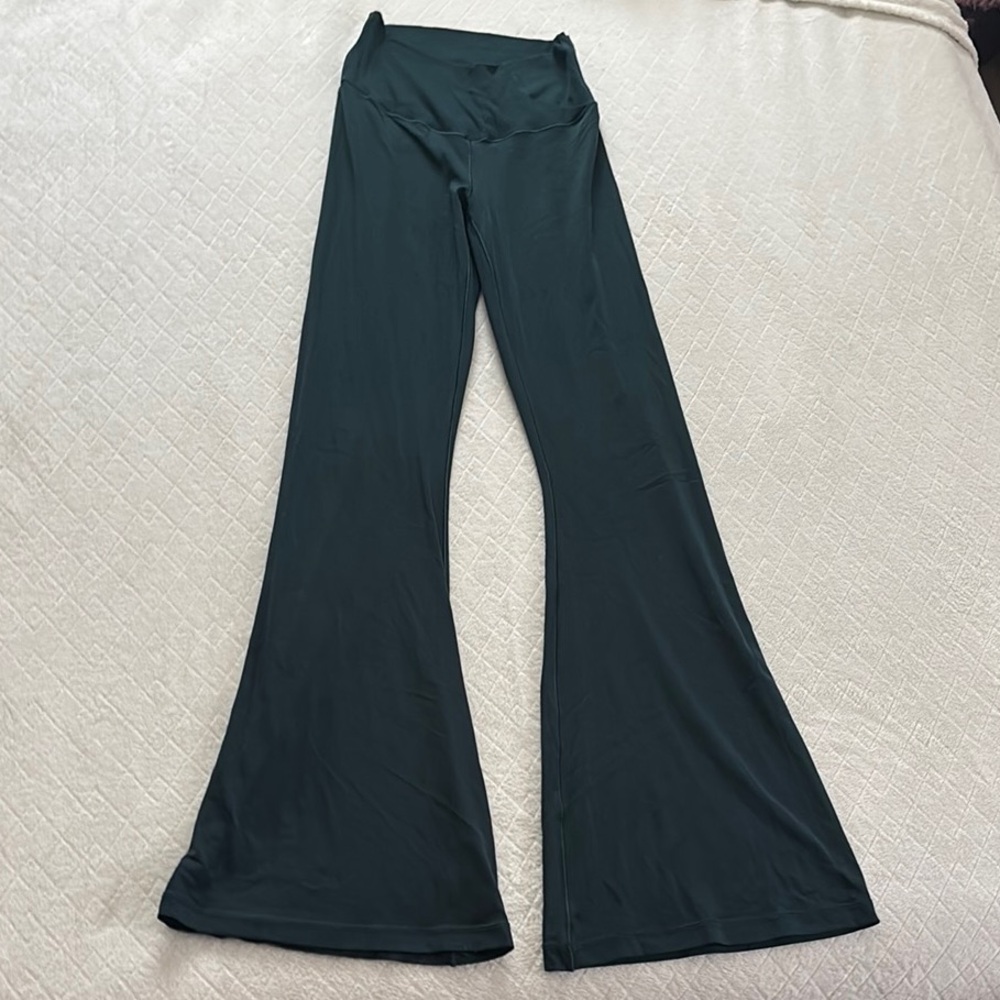 Aerie Dark Green Flared Pants